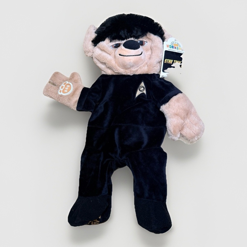 BUILD A BEAR Star Trek Spock Bear Unstuffed Animal Full Size Plushie 2016